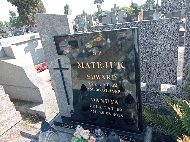 Danuta Matejuk Radzyń Podlaski - Grobonet - Wyszukiwarka osób pochowanych