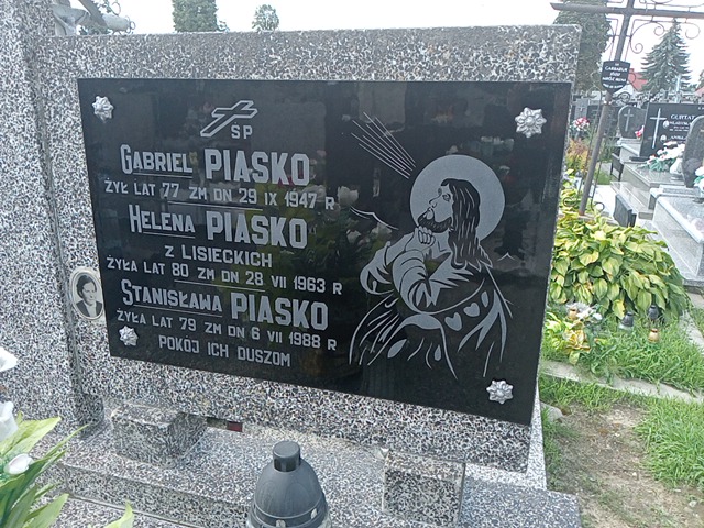 Grób Gabriel Piasko